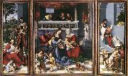 CRANACH, Lucas the Elder Altarpiece of the Holy Family dsf oil painting picture wholesale